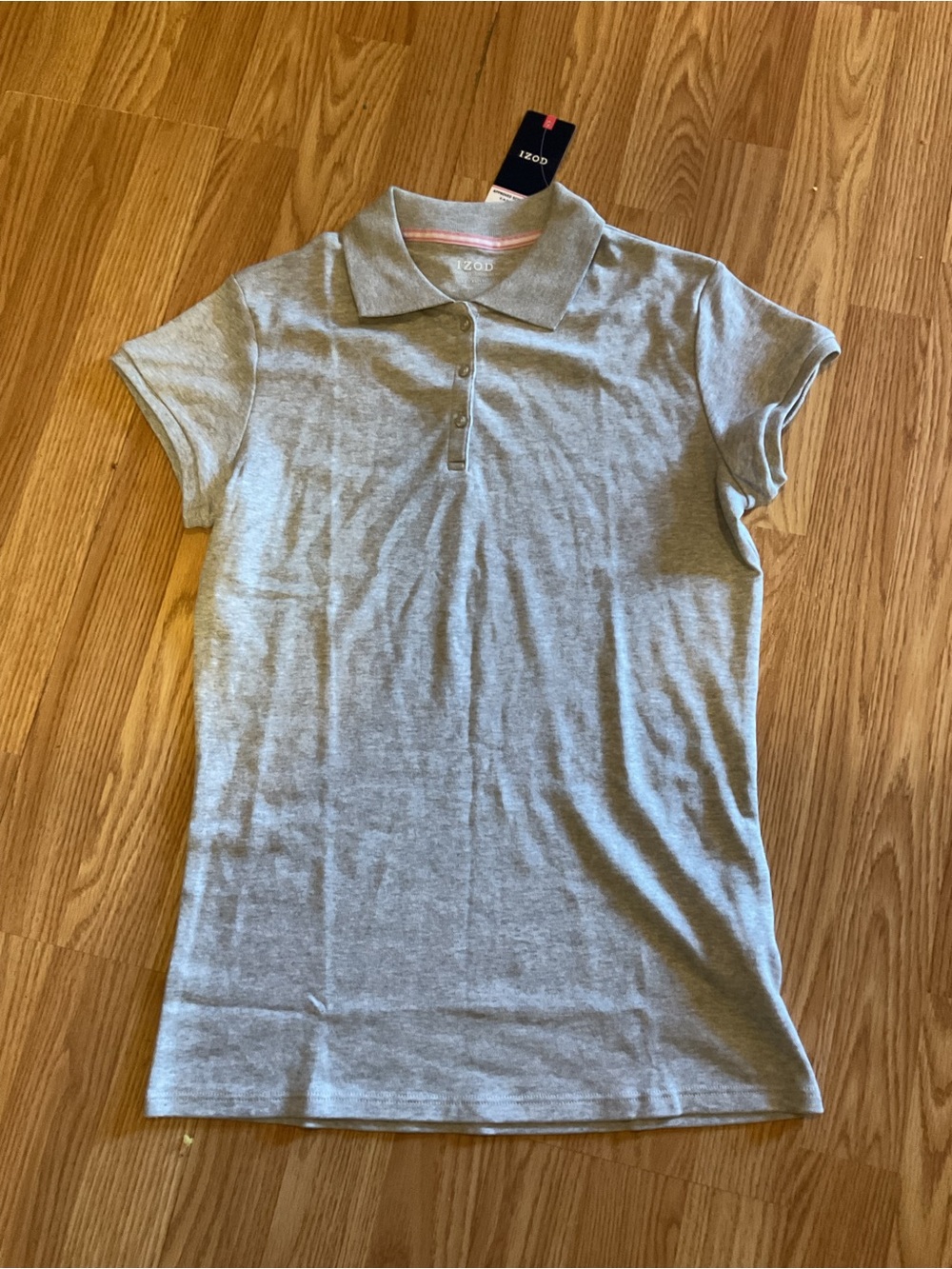 Izod Light Gray Polo Shirt Gray XL.(16)youth unisex